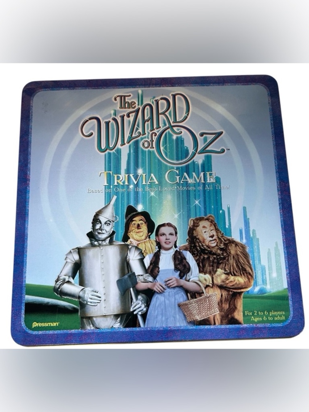 1999 ‘THE WIZARD OF OZ’ TRIVIA GAME TIN VINTAGE COLLECTIBLE